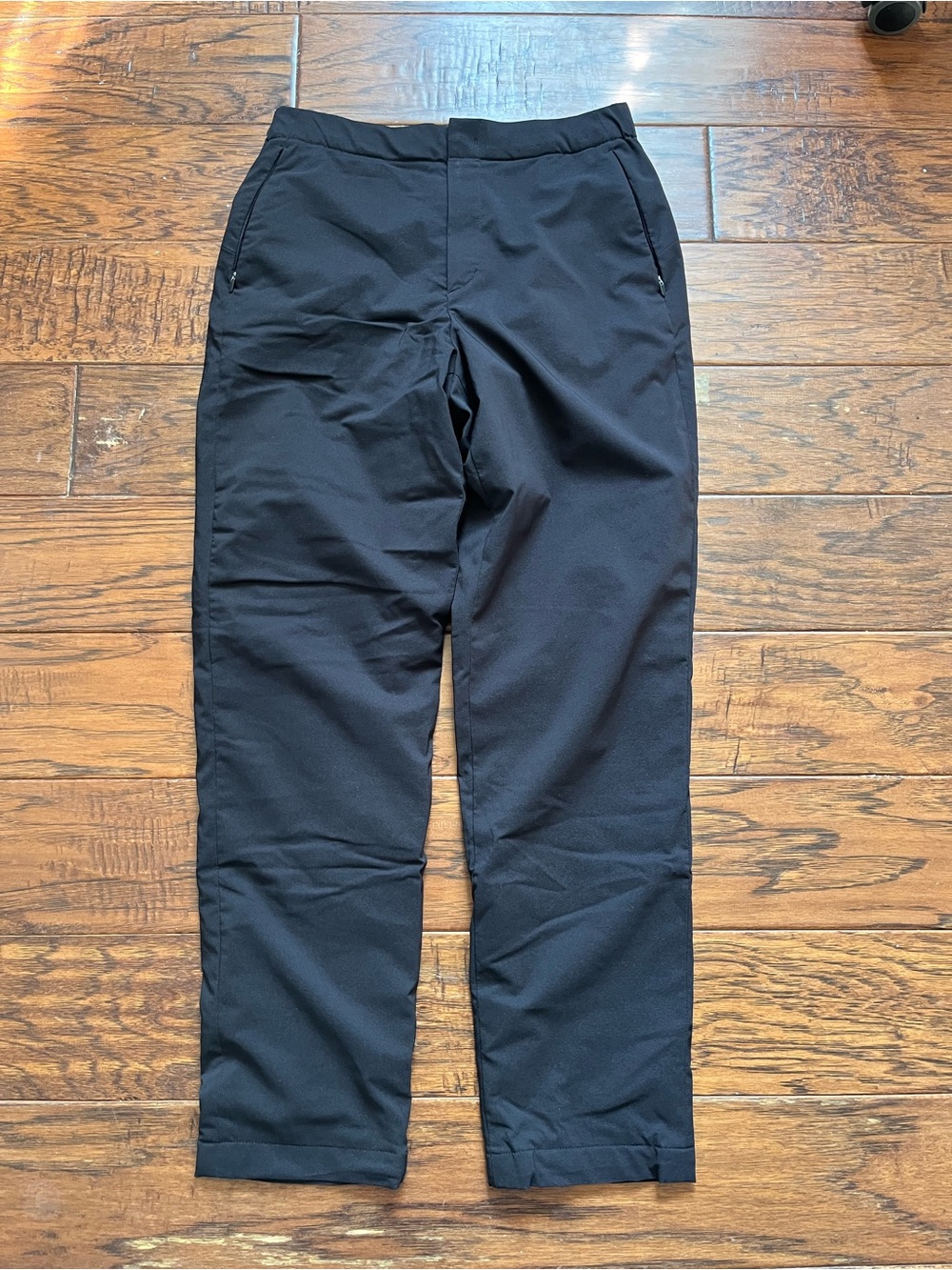 Black Straight-Leg Pants